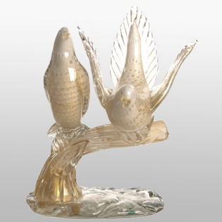 Barovier & Toso   Bird sculpture 